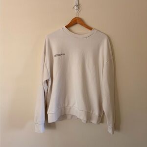 Pangaia  Off-White Crewneck Sweater L
